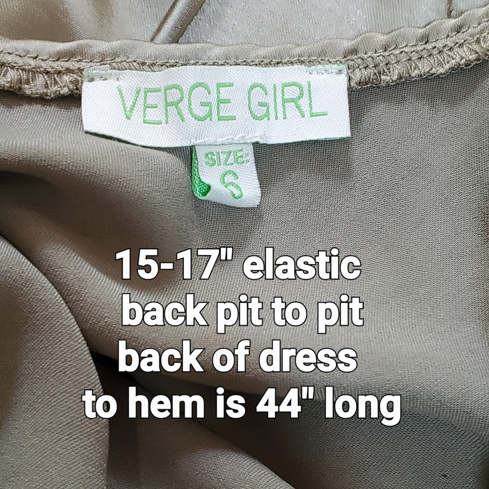 Y2K Romantic Sage Green Satin Midi Slip Dress Fairy Cocktail Size 6 Cowl Neck - Picture 4 of 5